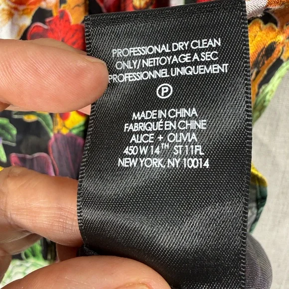 Alice + Olivia Colorful Floral Blouse - Picture 6 of 8